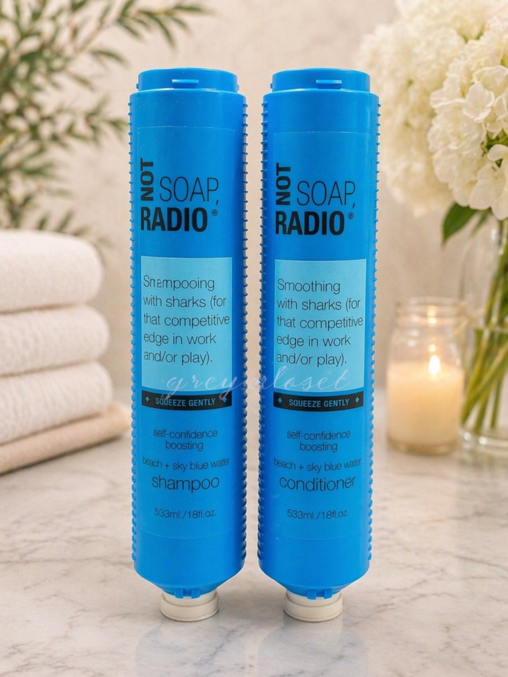 PRICE DROP‼️ 🐬NOT SOAP, RADIO SHAMPOO & CONDITIONER BEACH + SKY BLUE WATER